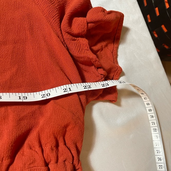 Embroidered Rust Top - Picture 3 of 13